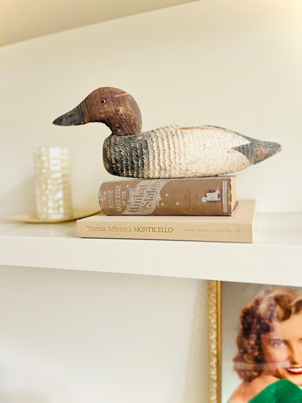 Antique canvasback decoy