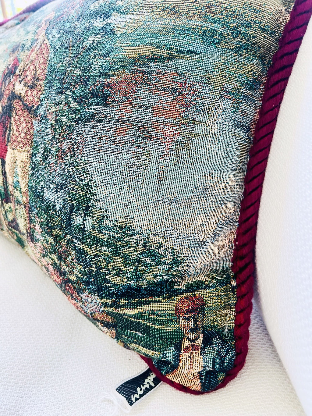 Golfers tapestry throw pillow
