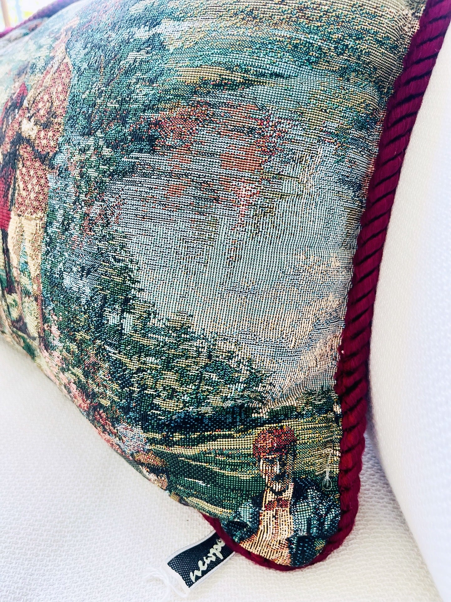 Golfers tapestry throw pillow