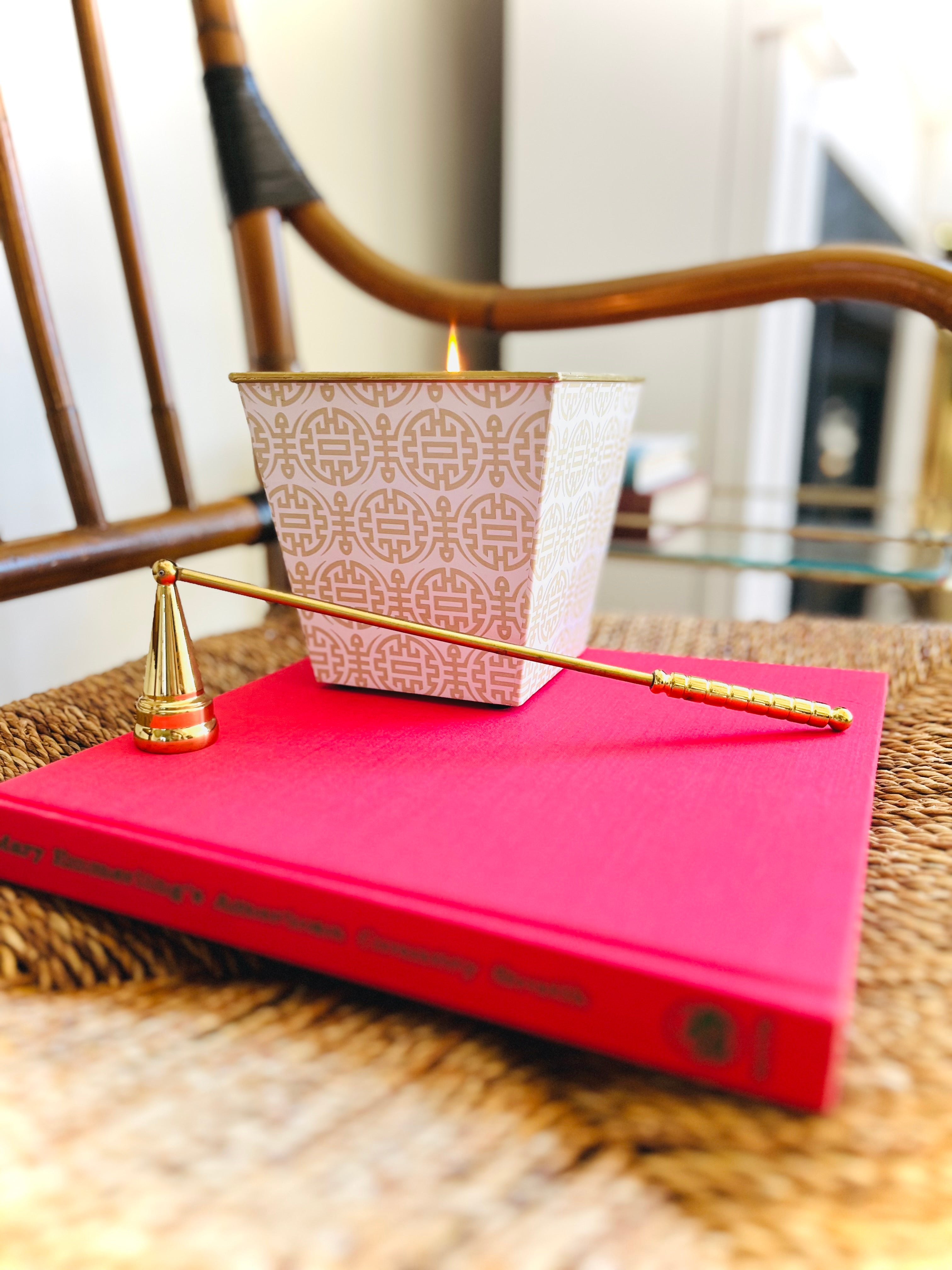 Brass candle snuffer