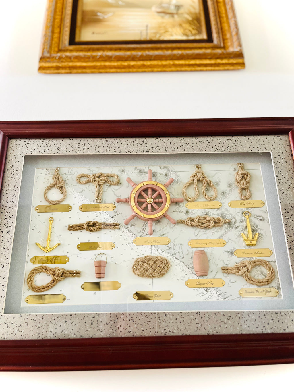 Nautical knot shadowbox