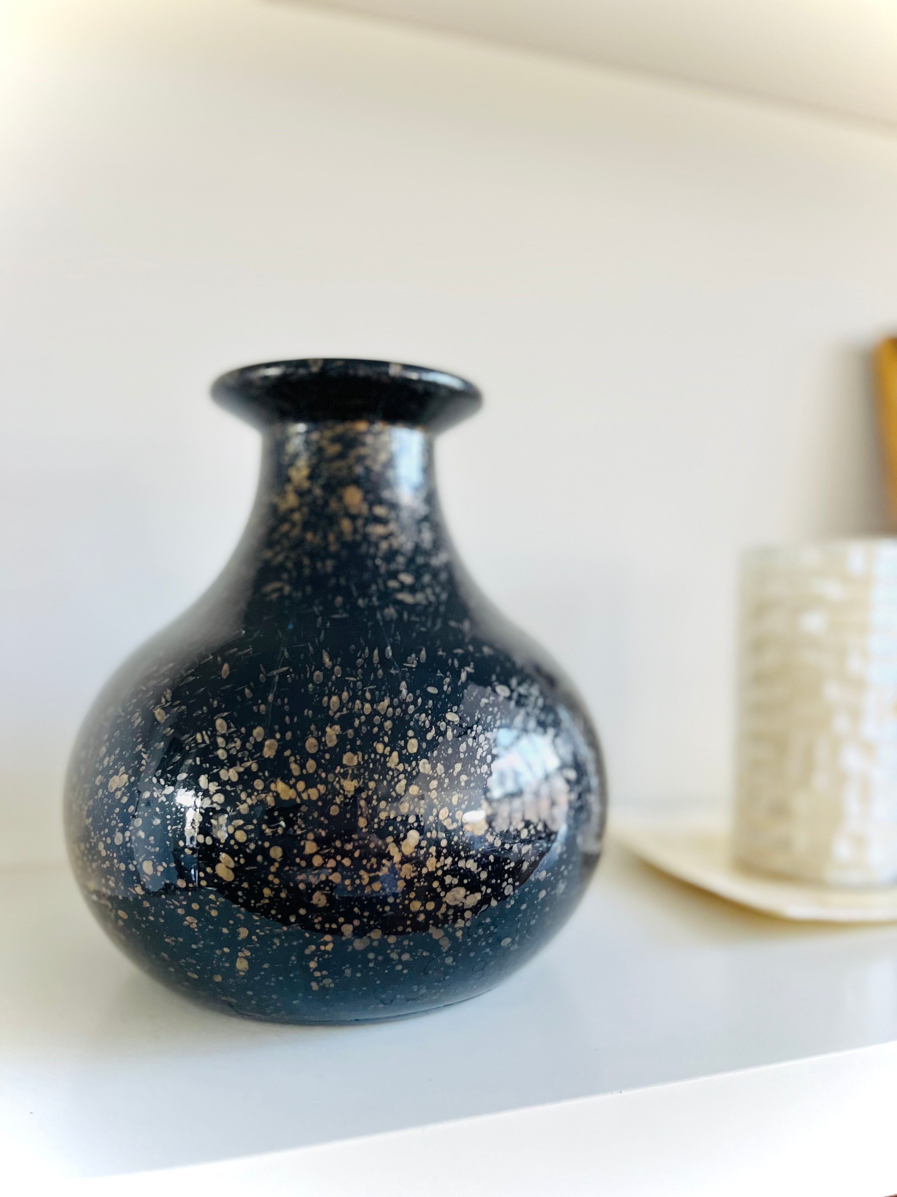 Spanish glass blown vase