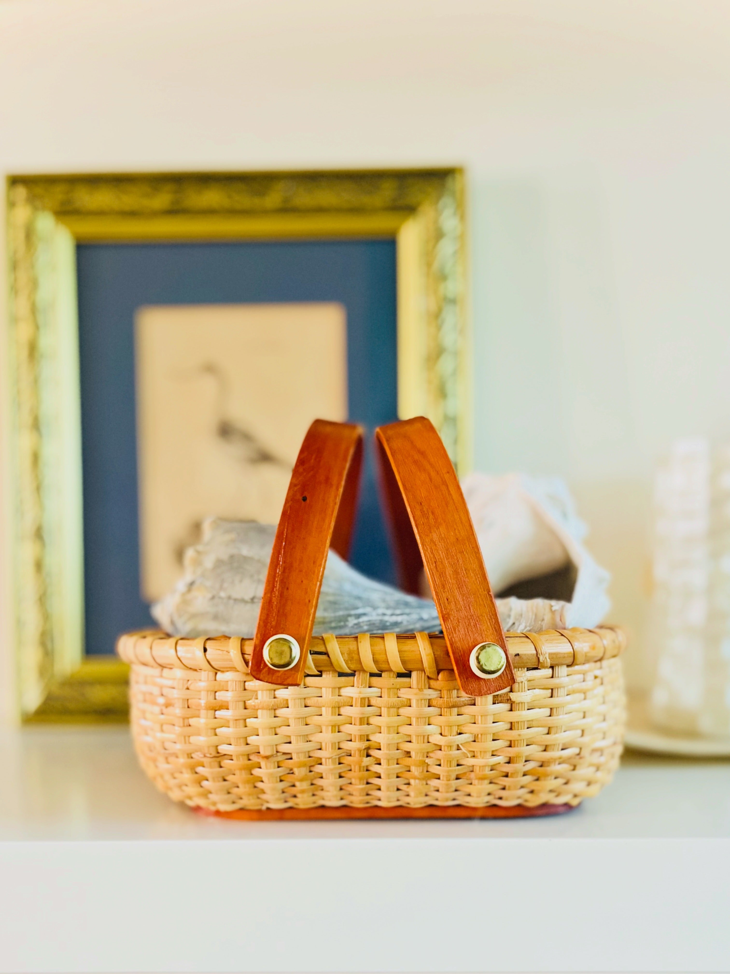 Nantucket style handled basket