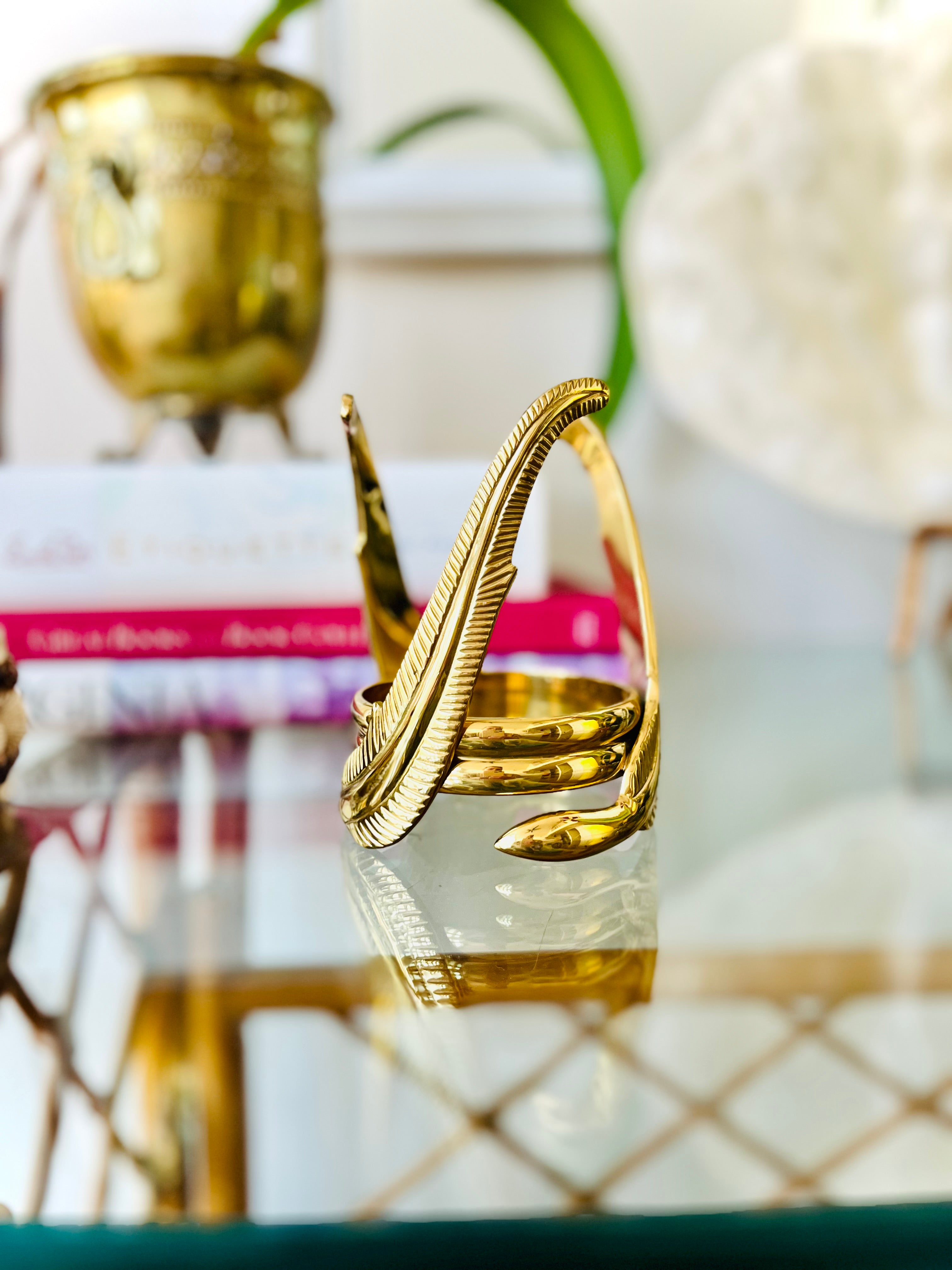 Brass candle holder