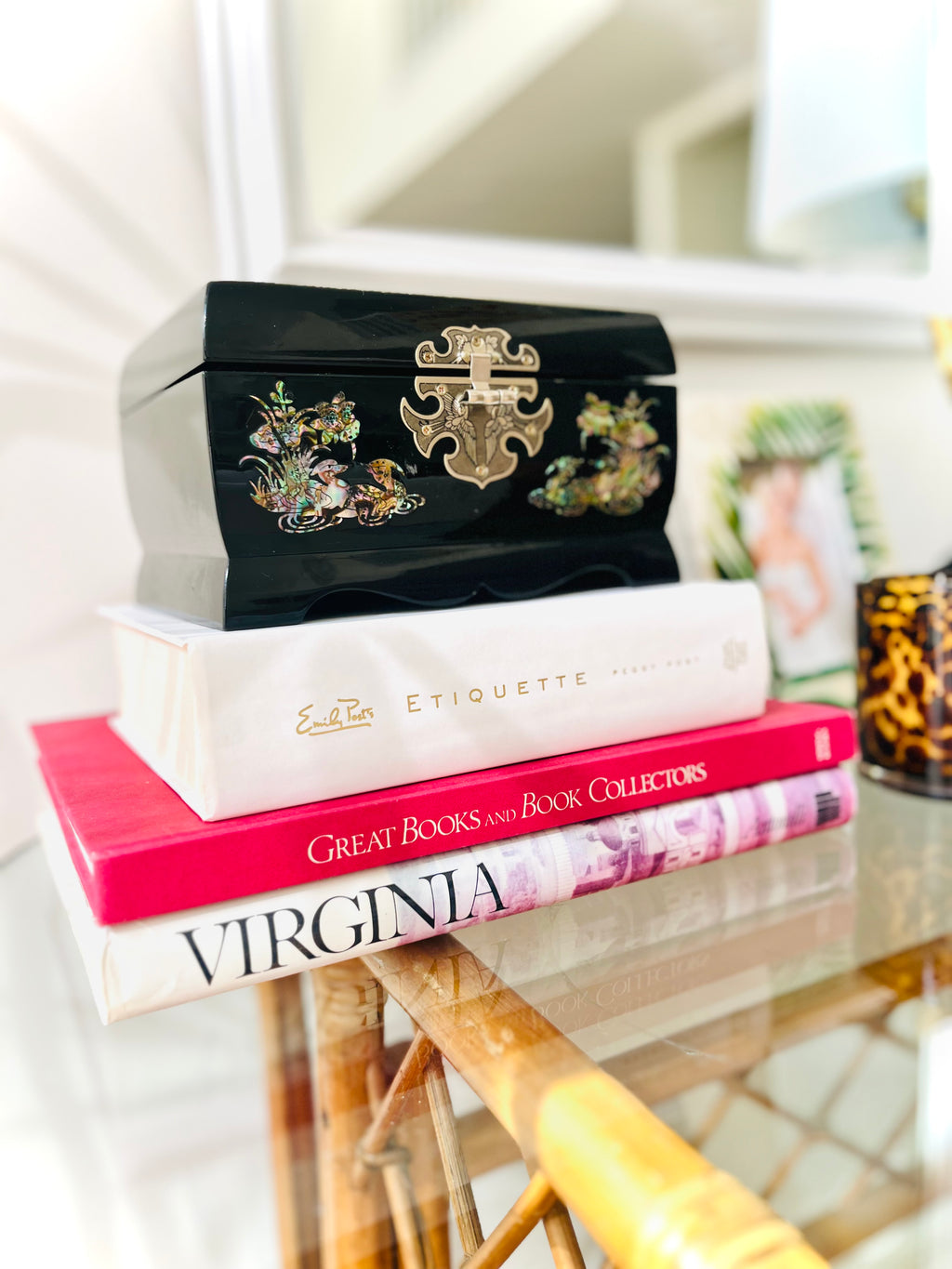 Chinoiserie musical jewelry box