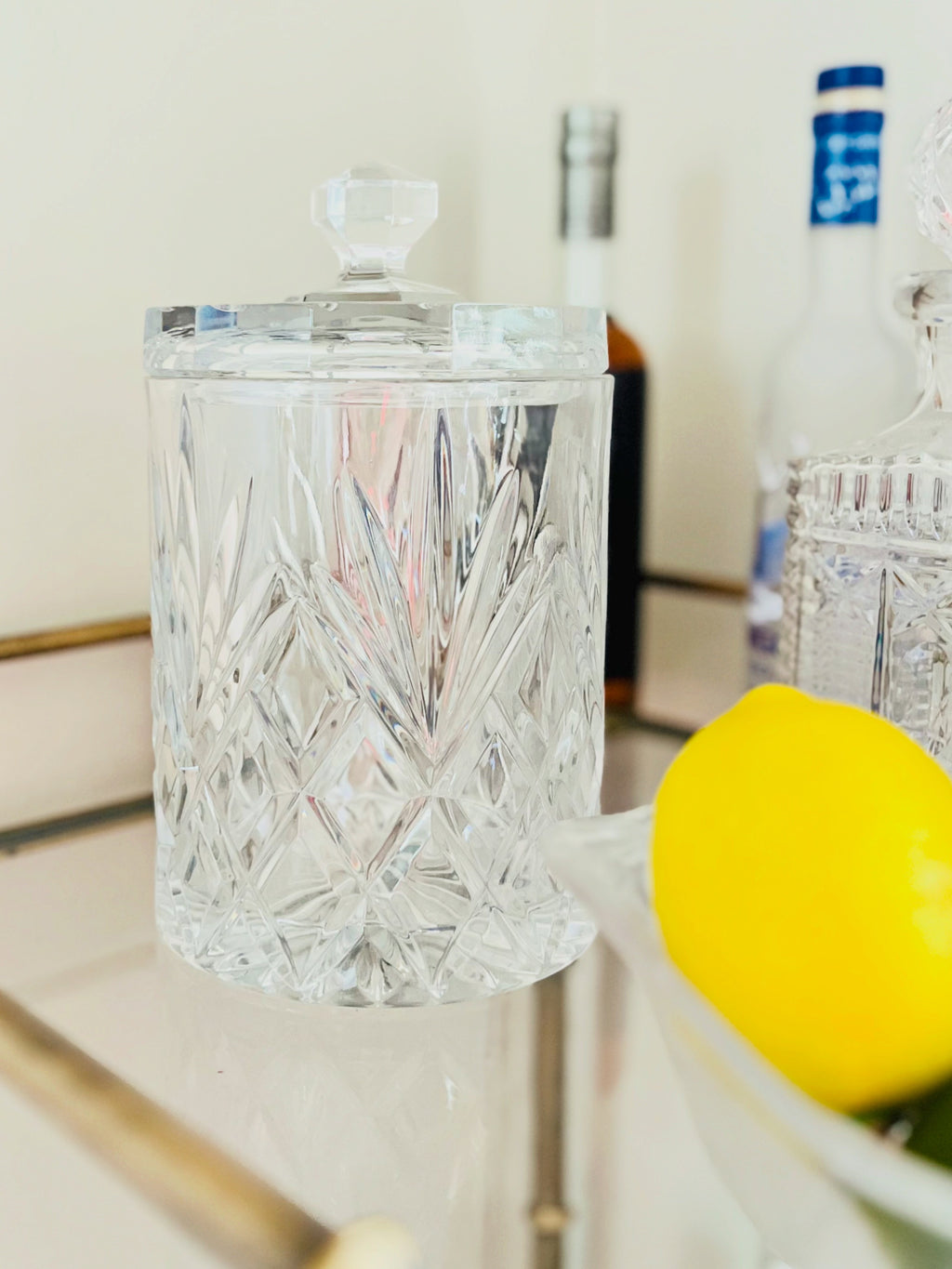 Crystal biscuit jar/ice bucket