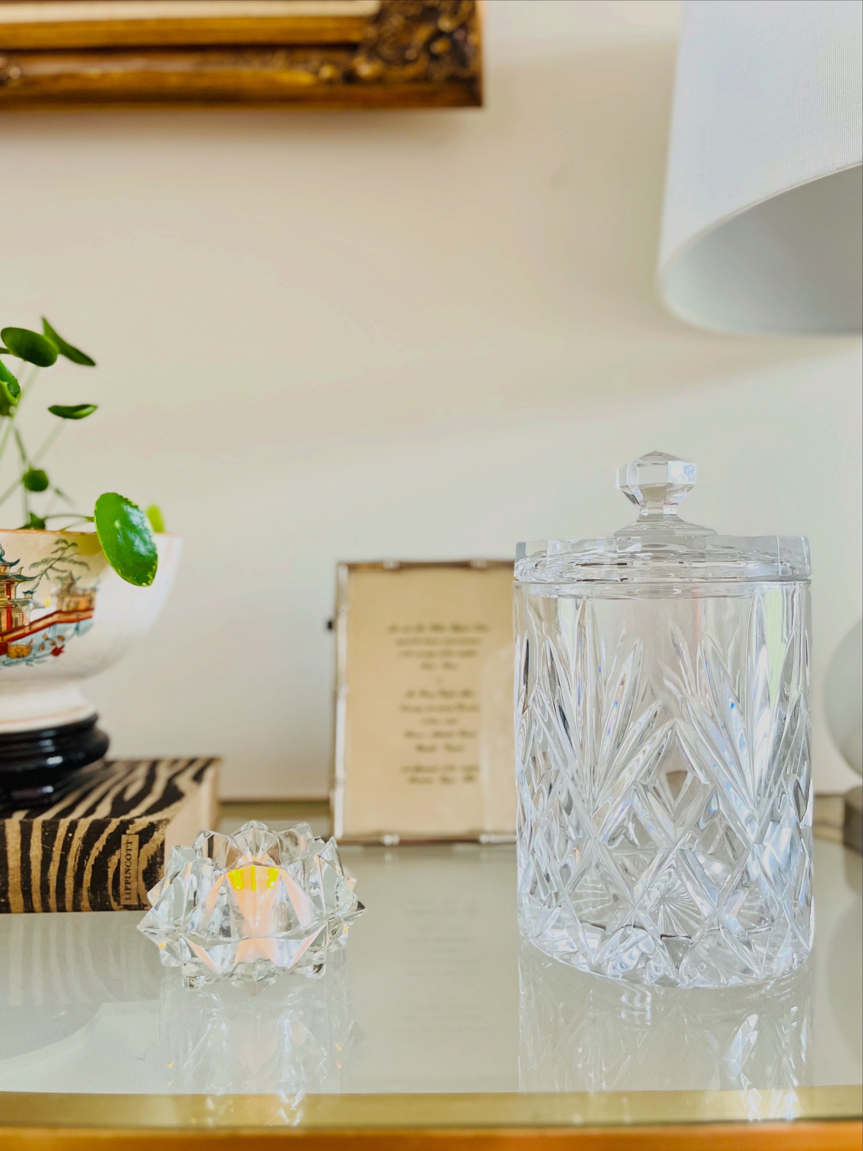 Crystal biscuit jar/ice bucket