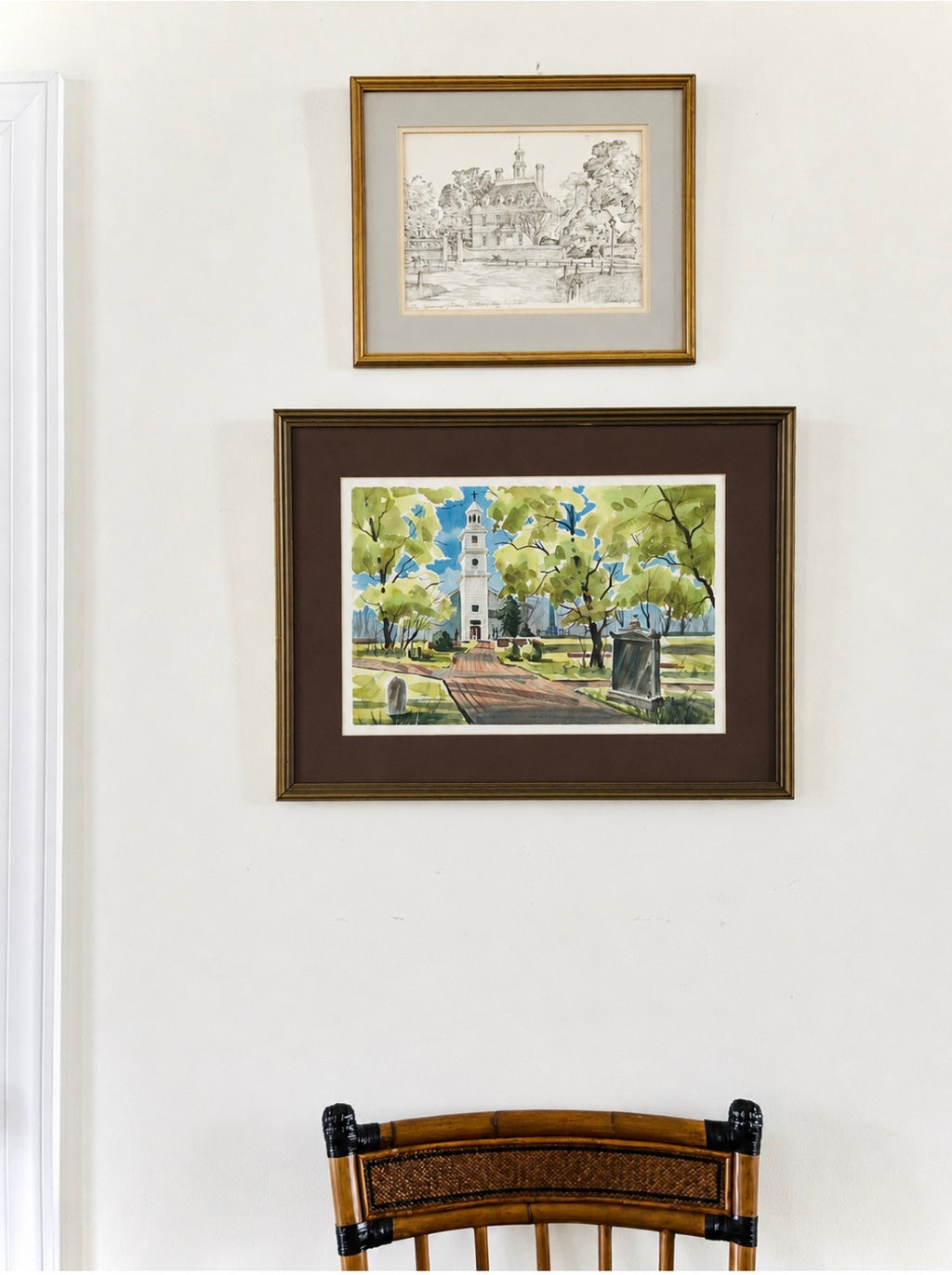 Historic St. John’s Church watercolor