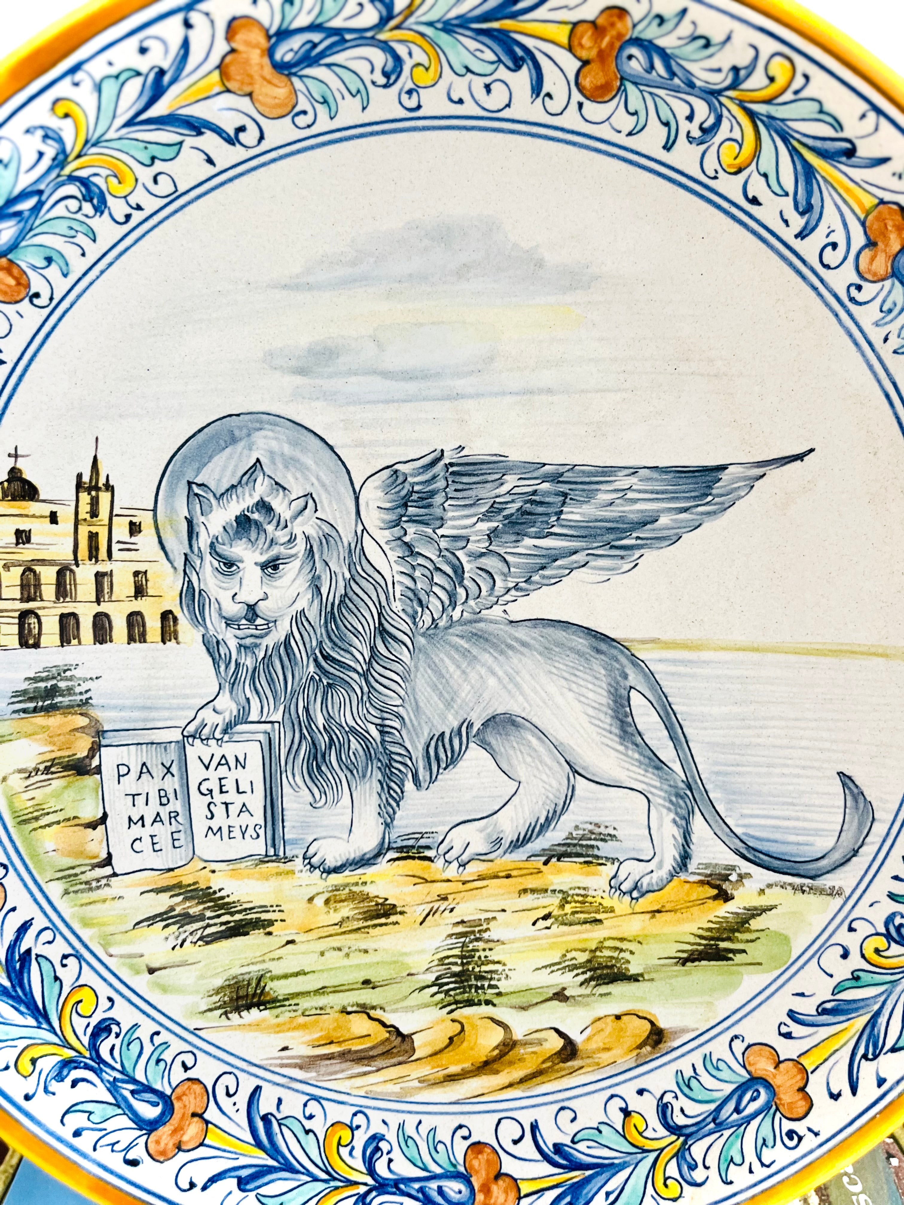 Lion in Venice plate