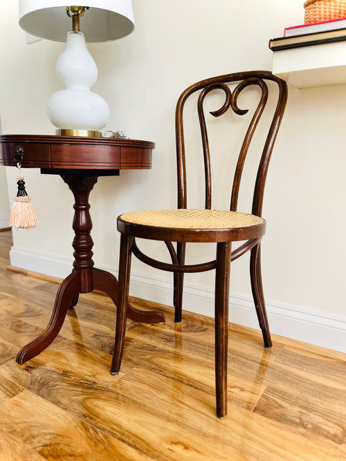 Bentwood & cane bistro accent chair