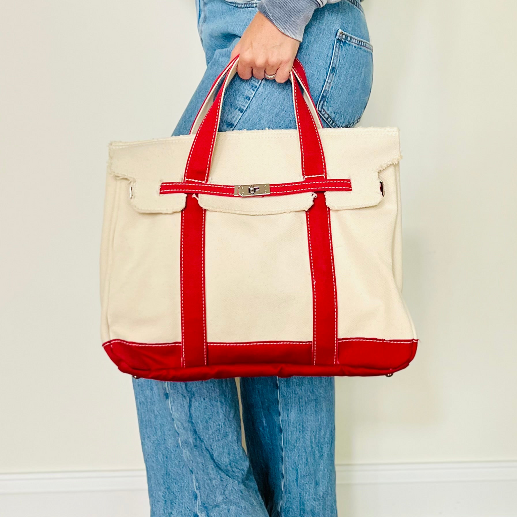 Large boatkin bag (red)