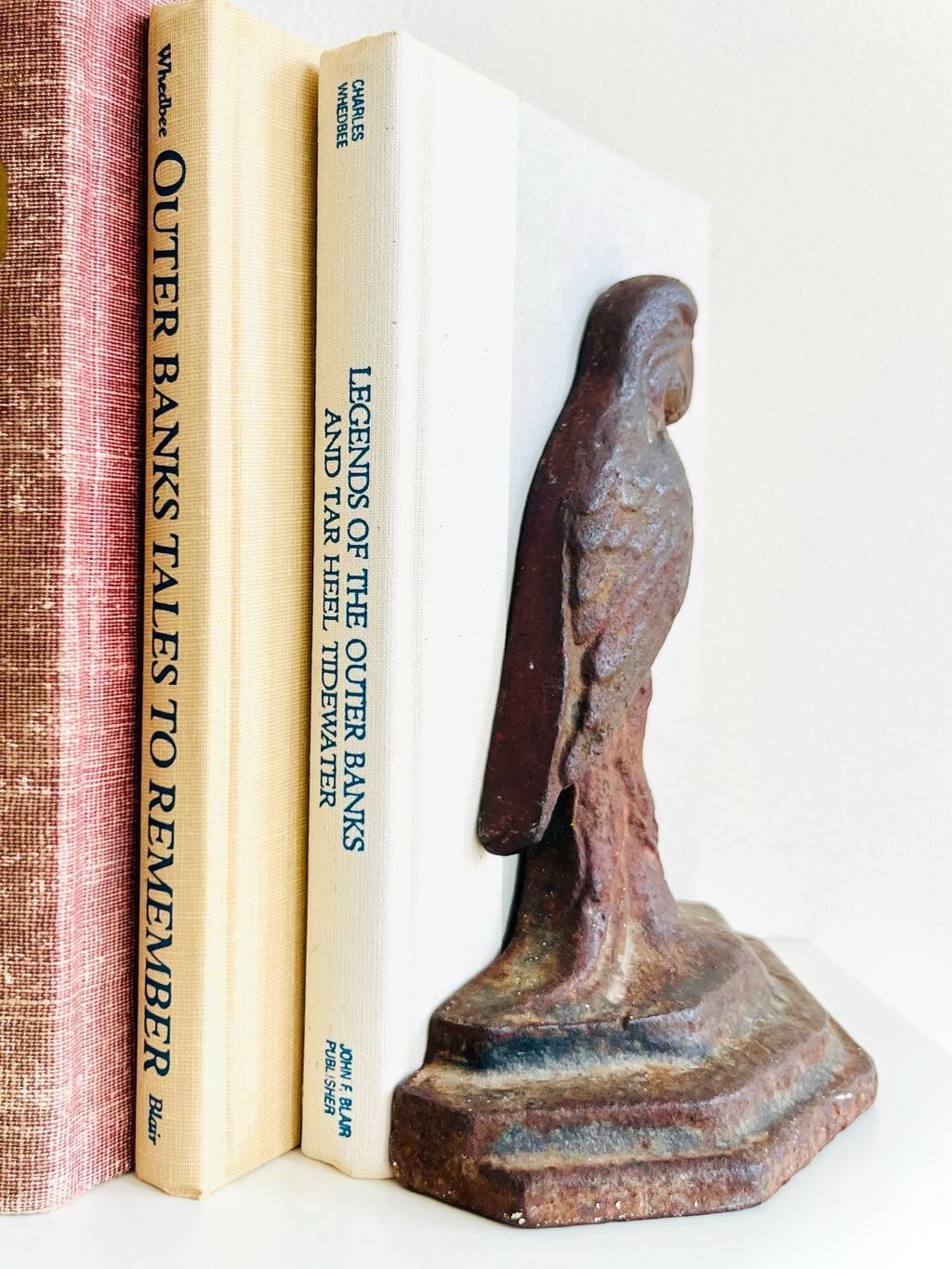 Antique cast iron parrot doorstop