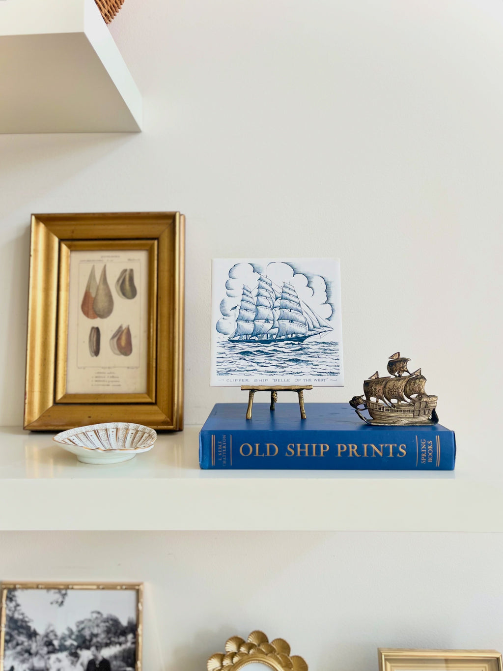 Galleon ship paperweight