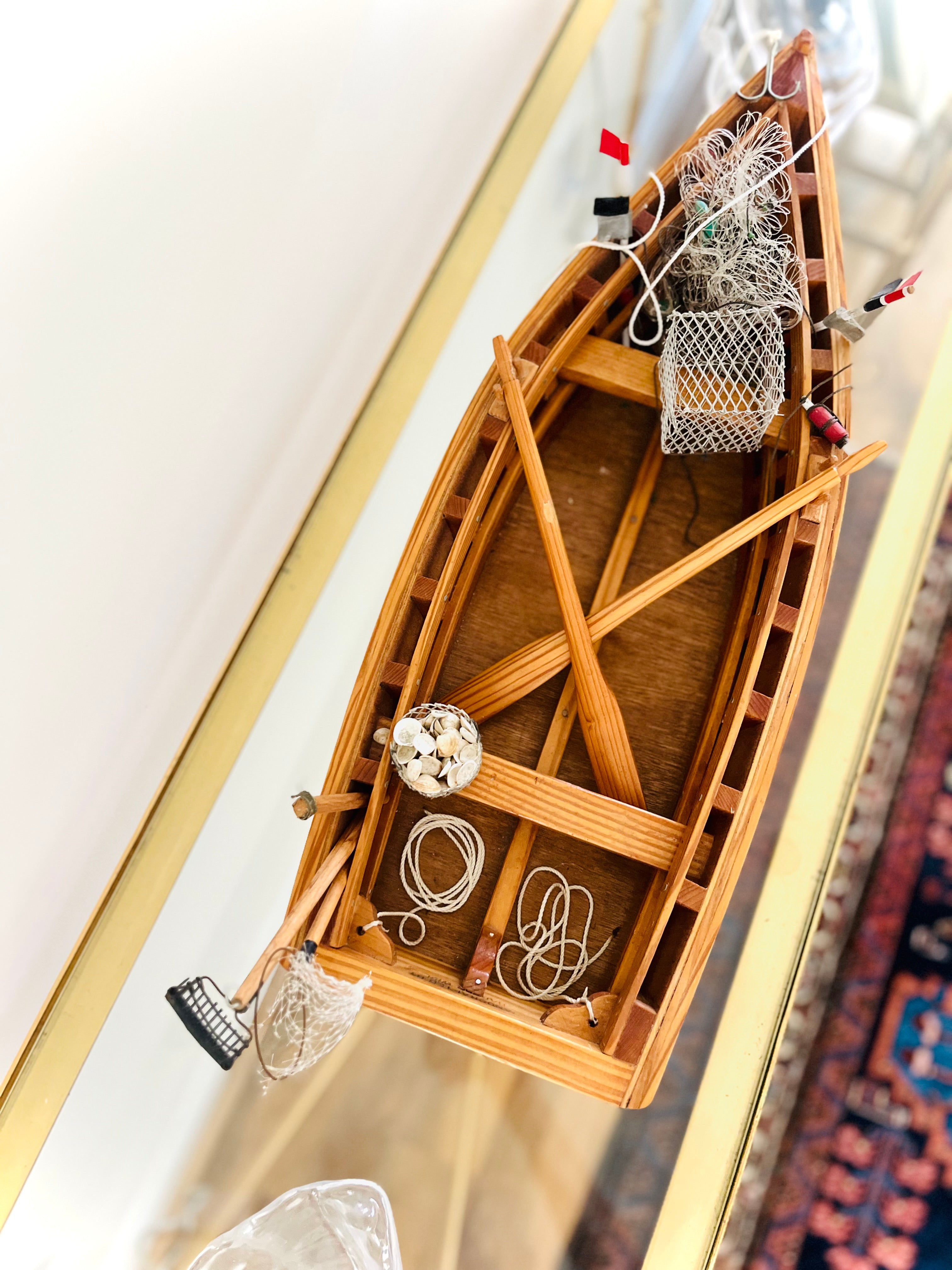 Mid-century wooden work boat