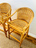 Rattan barstools