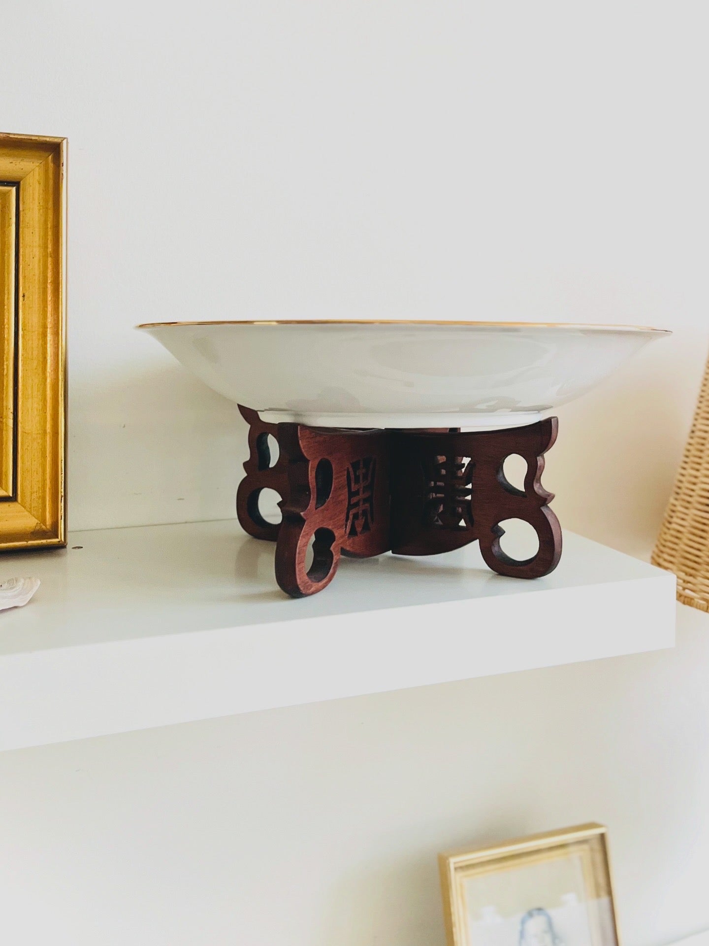 Chinoiserie wooden riser