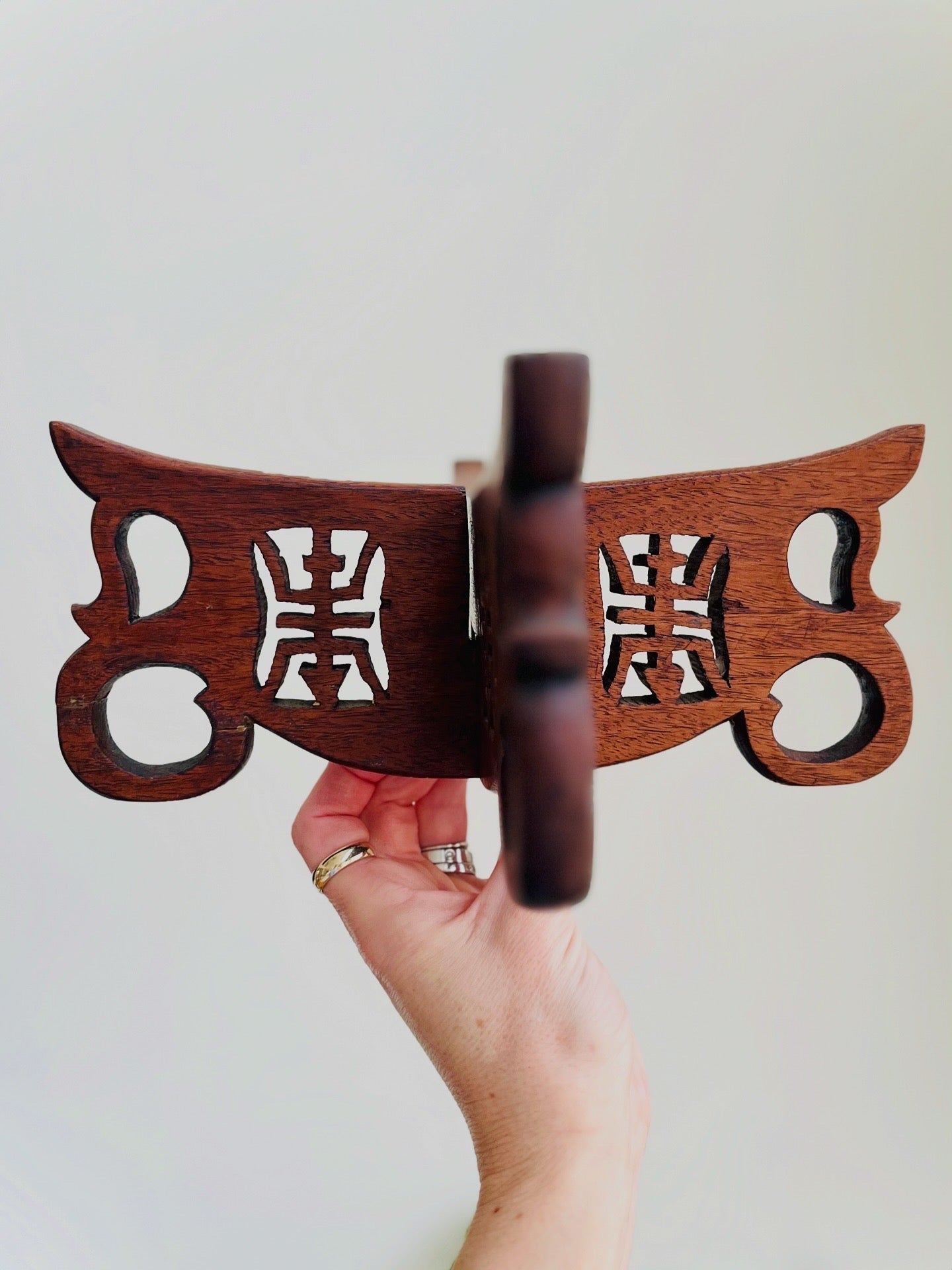 Chinoiserie wooden riser