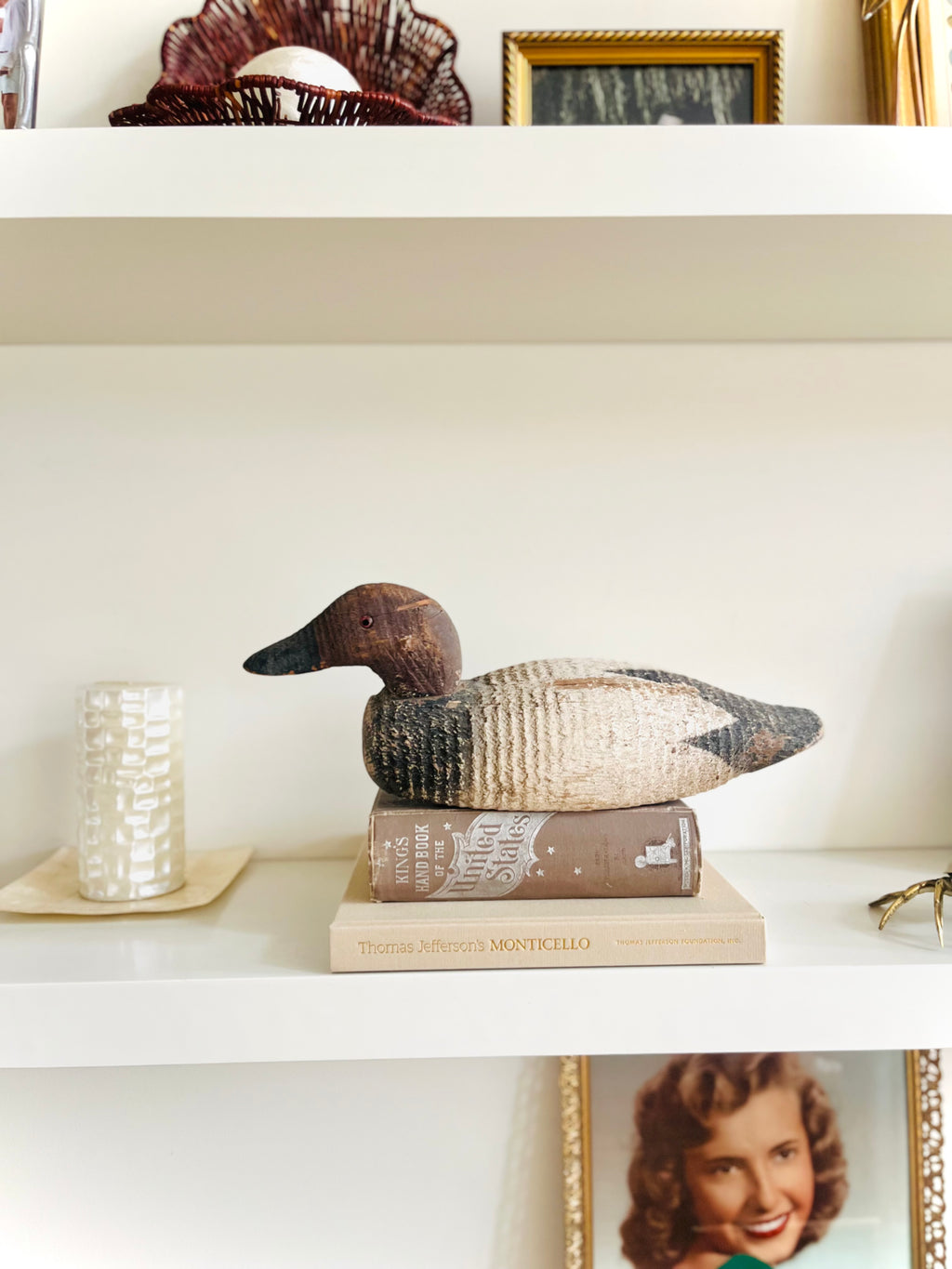 Antique canvasback decoy