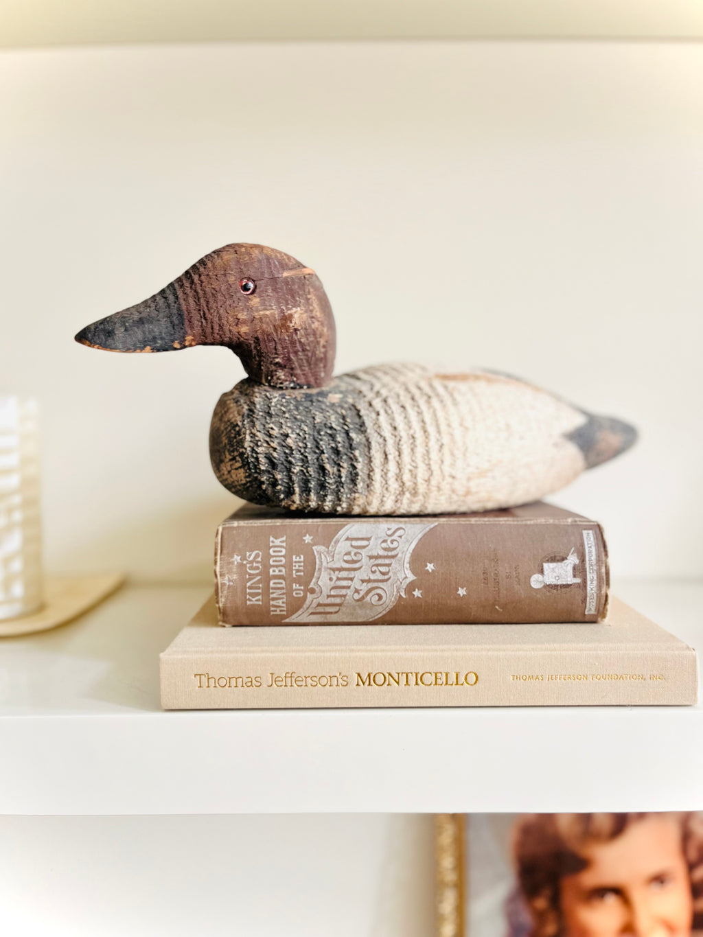Antique canvasback decoy