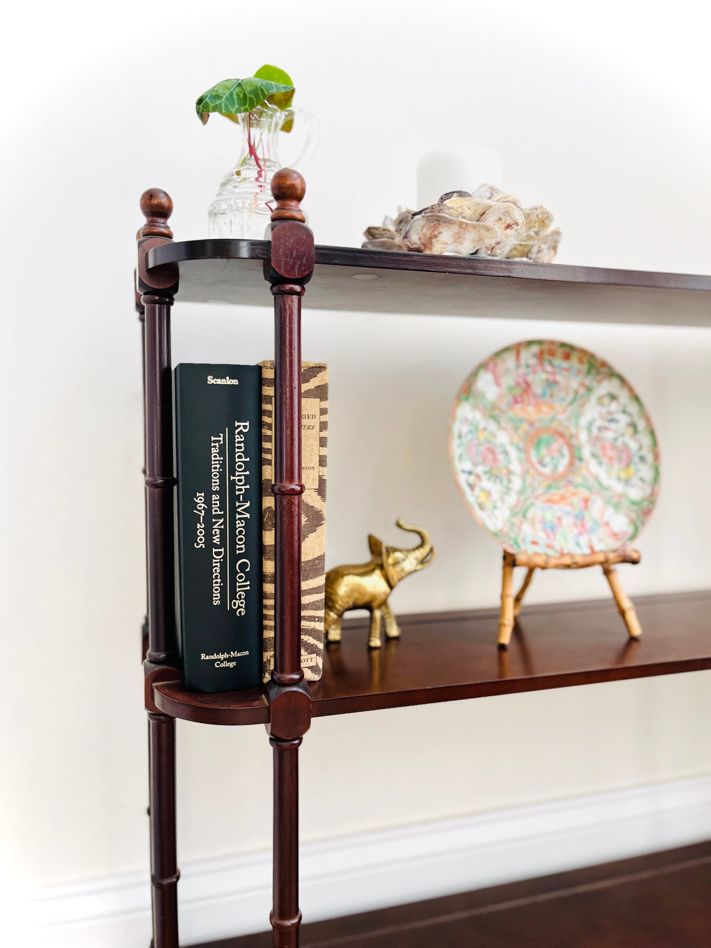 Wooden wall etagere