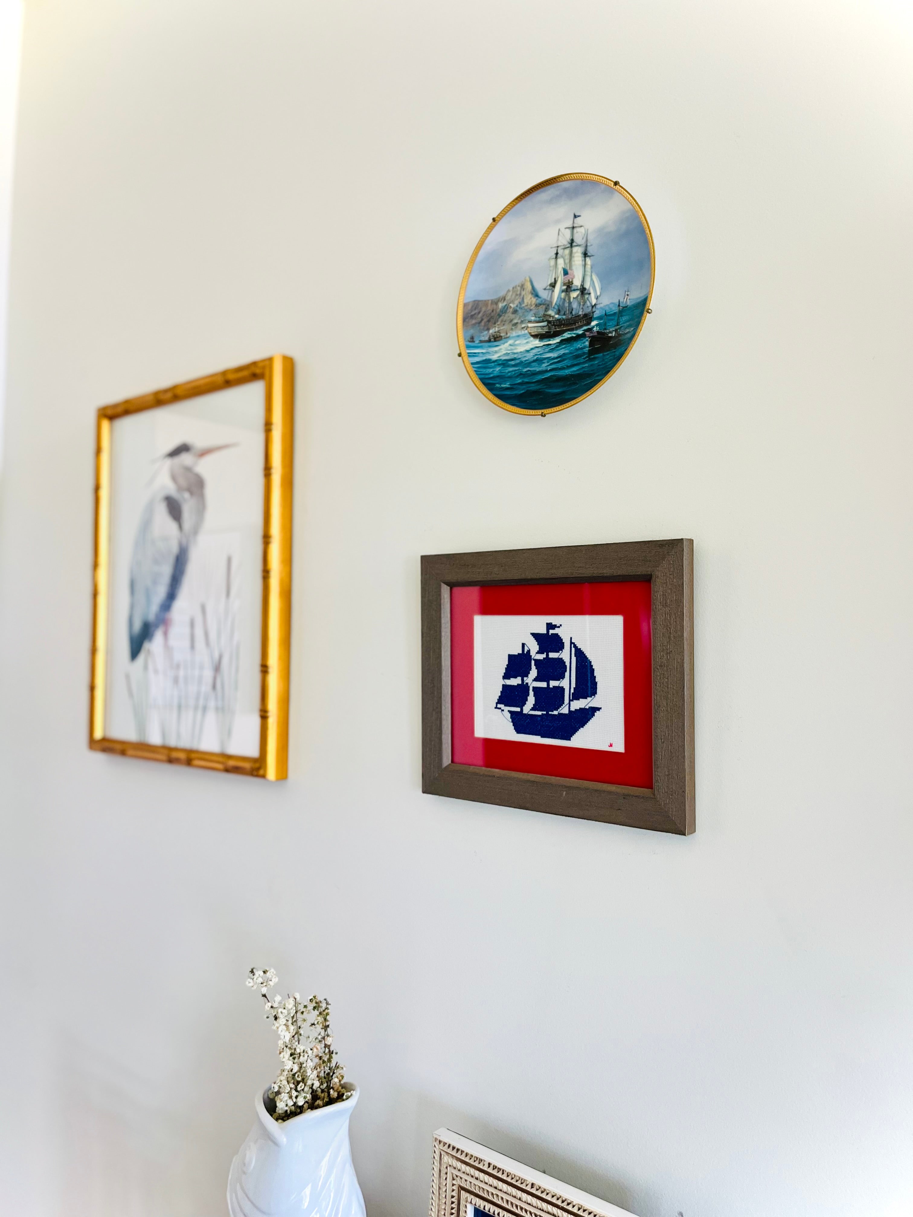 Old Ironsides ship plate