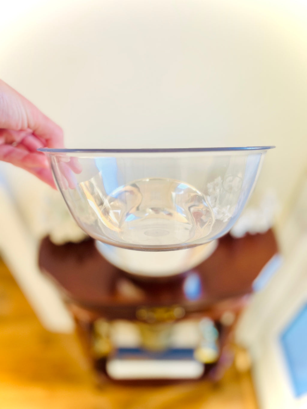 Silverplate bowl with liner
