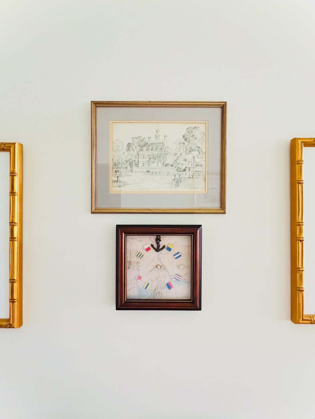 Nautical shadow box wall clock