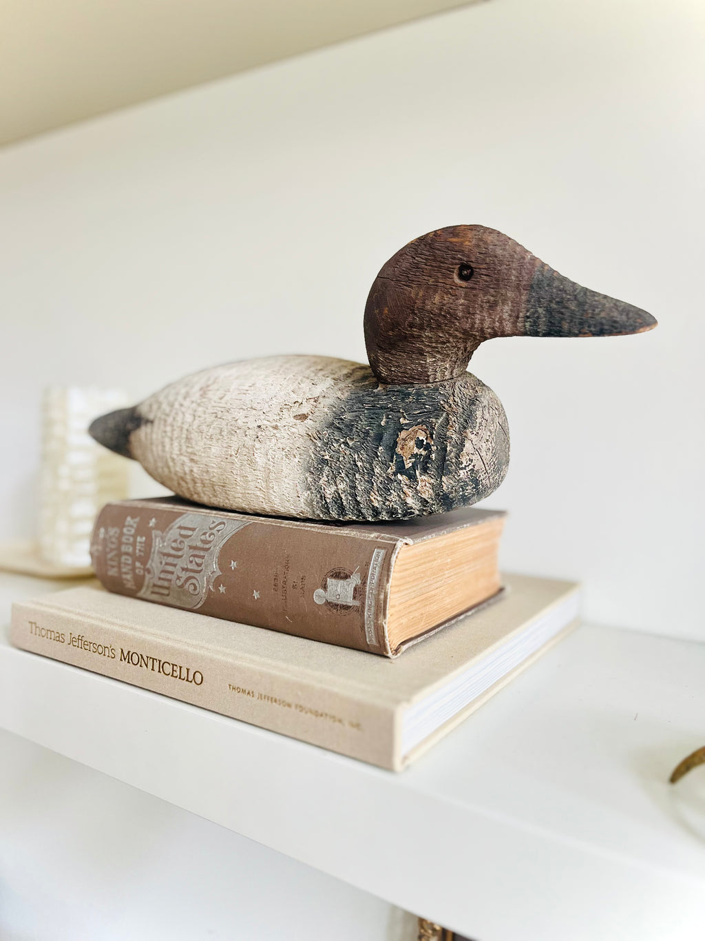 Antique canvasback decoy