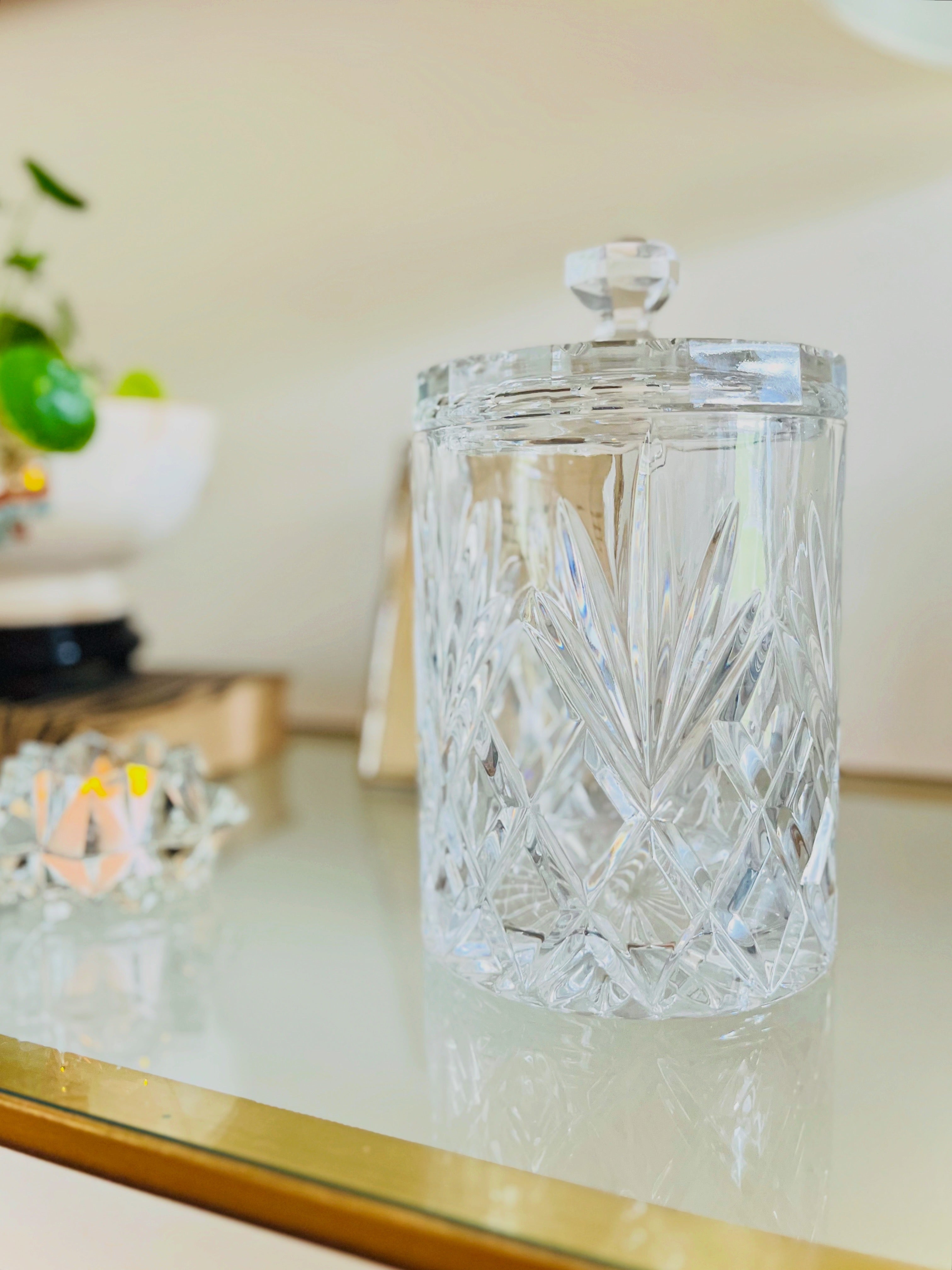 Crystal biscuit jar/ice bucket