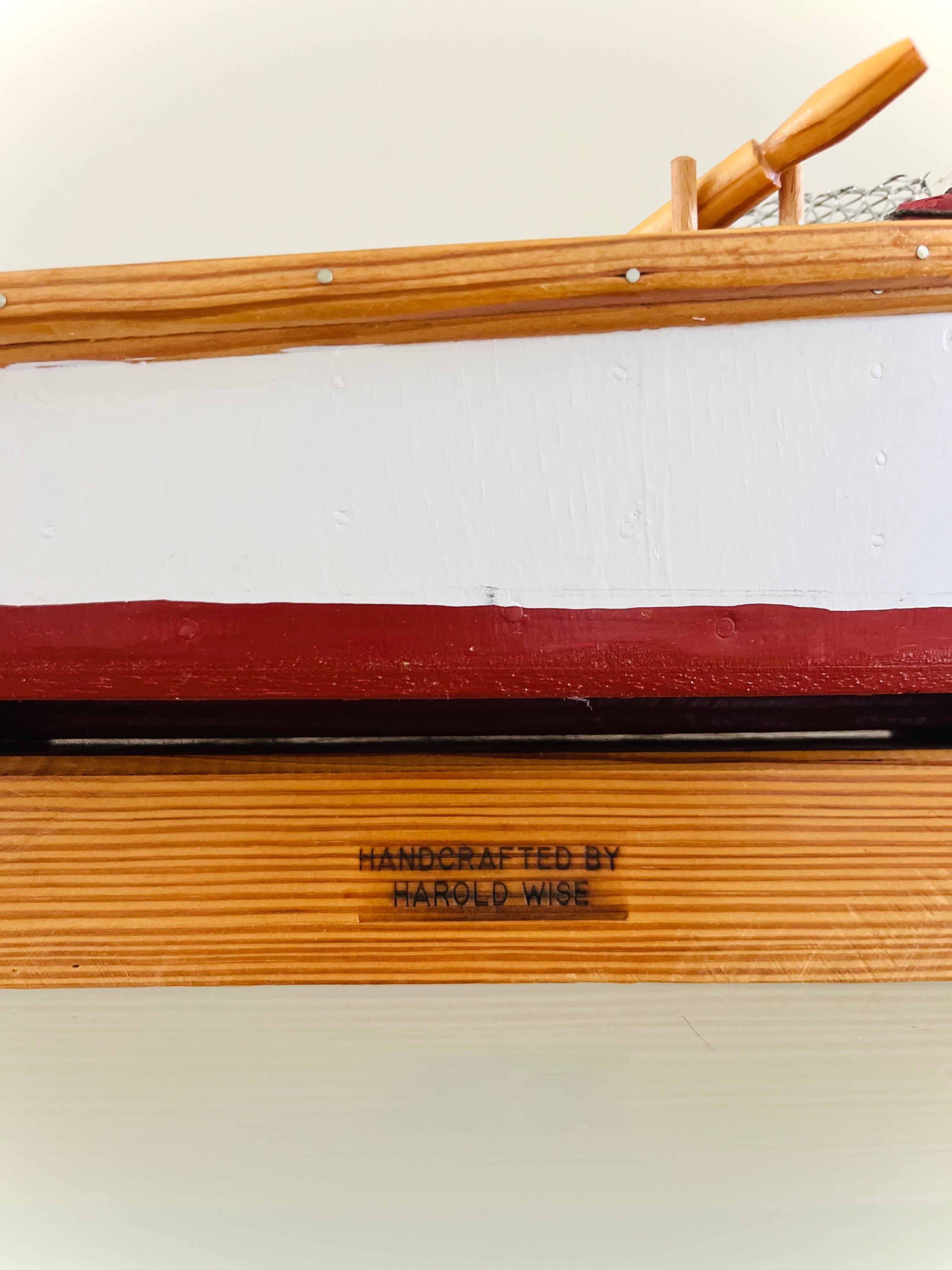 Mid-century wooden work boat