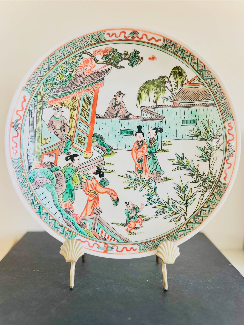 Famille porcelain bowl 9 1/2”