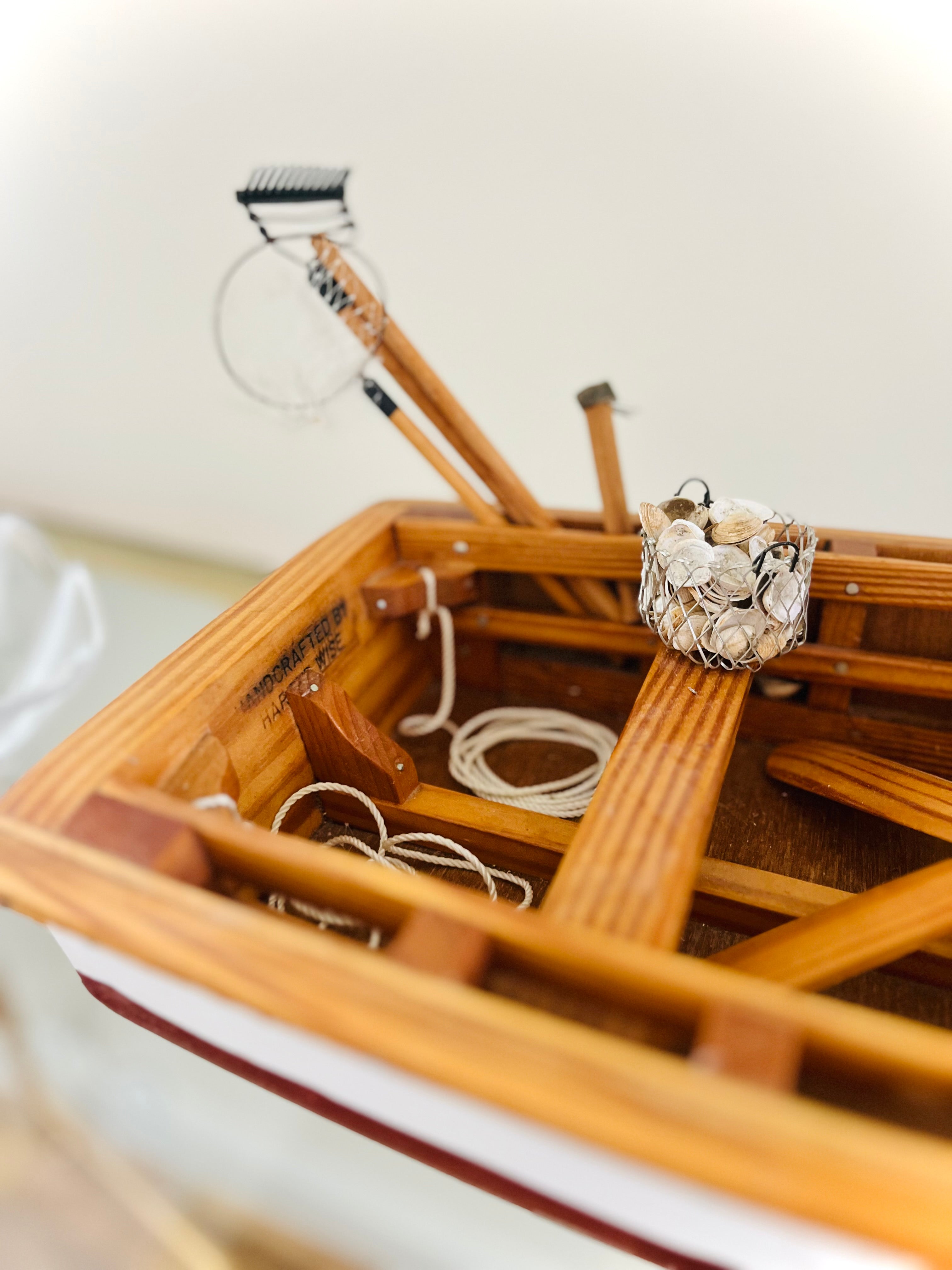 Mid-century wooden work boat