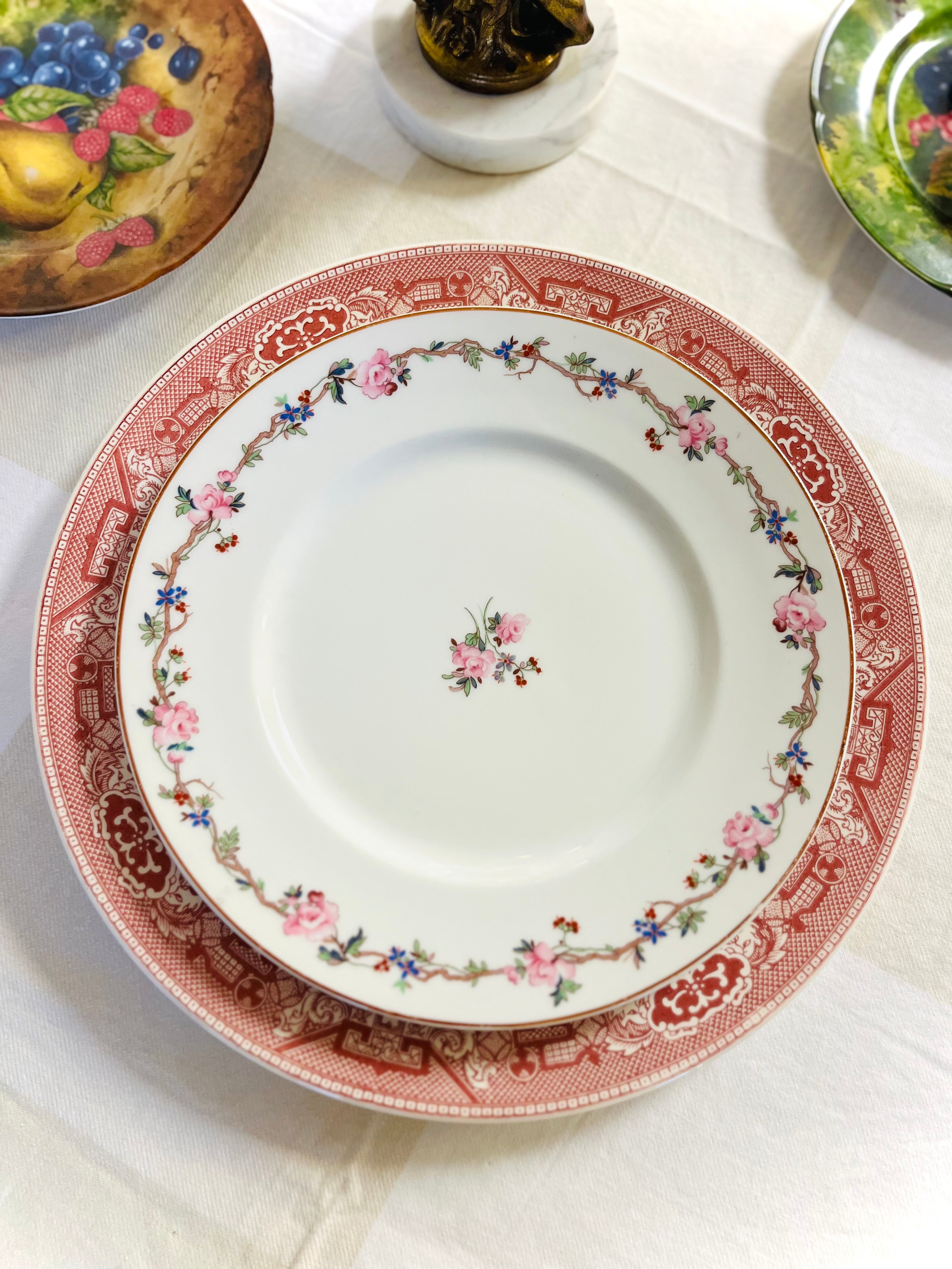 Limoges floral plates