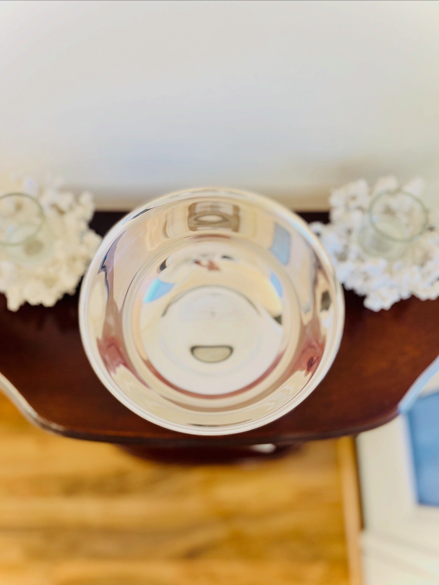 Silverplate bowl with liner