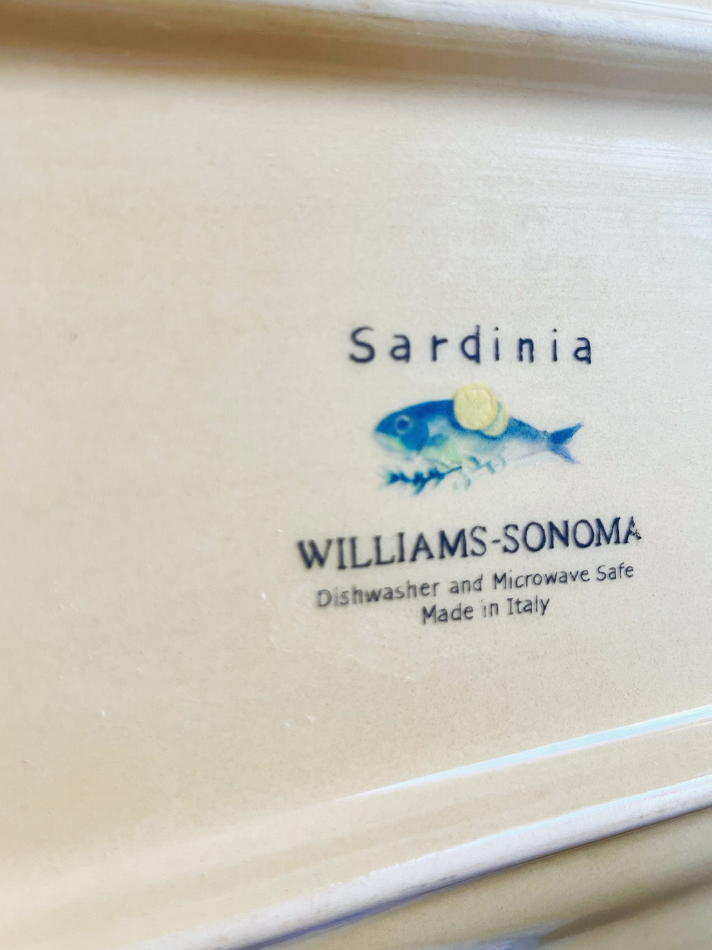 “Sardinia” 18” platter by Williams Sonoma