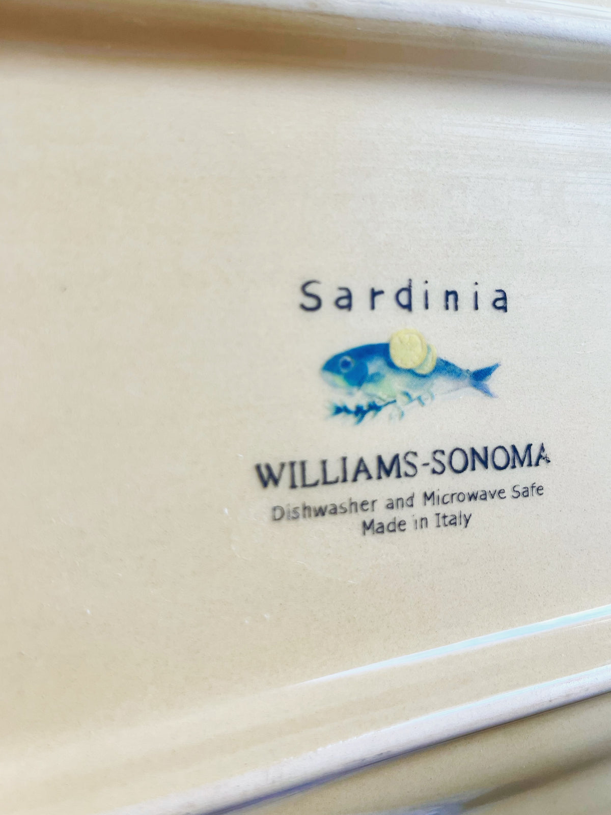 “Sardinia” 18” platter by Williams Sonoma