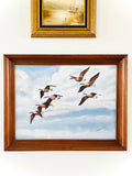 Canadian geese at flight art