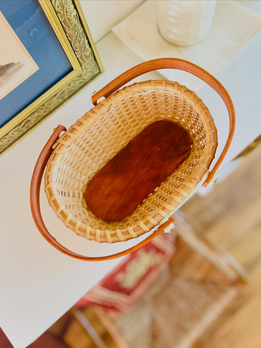 Nantucket style handled basket
