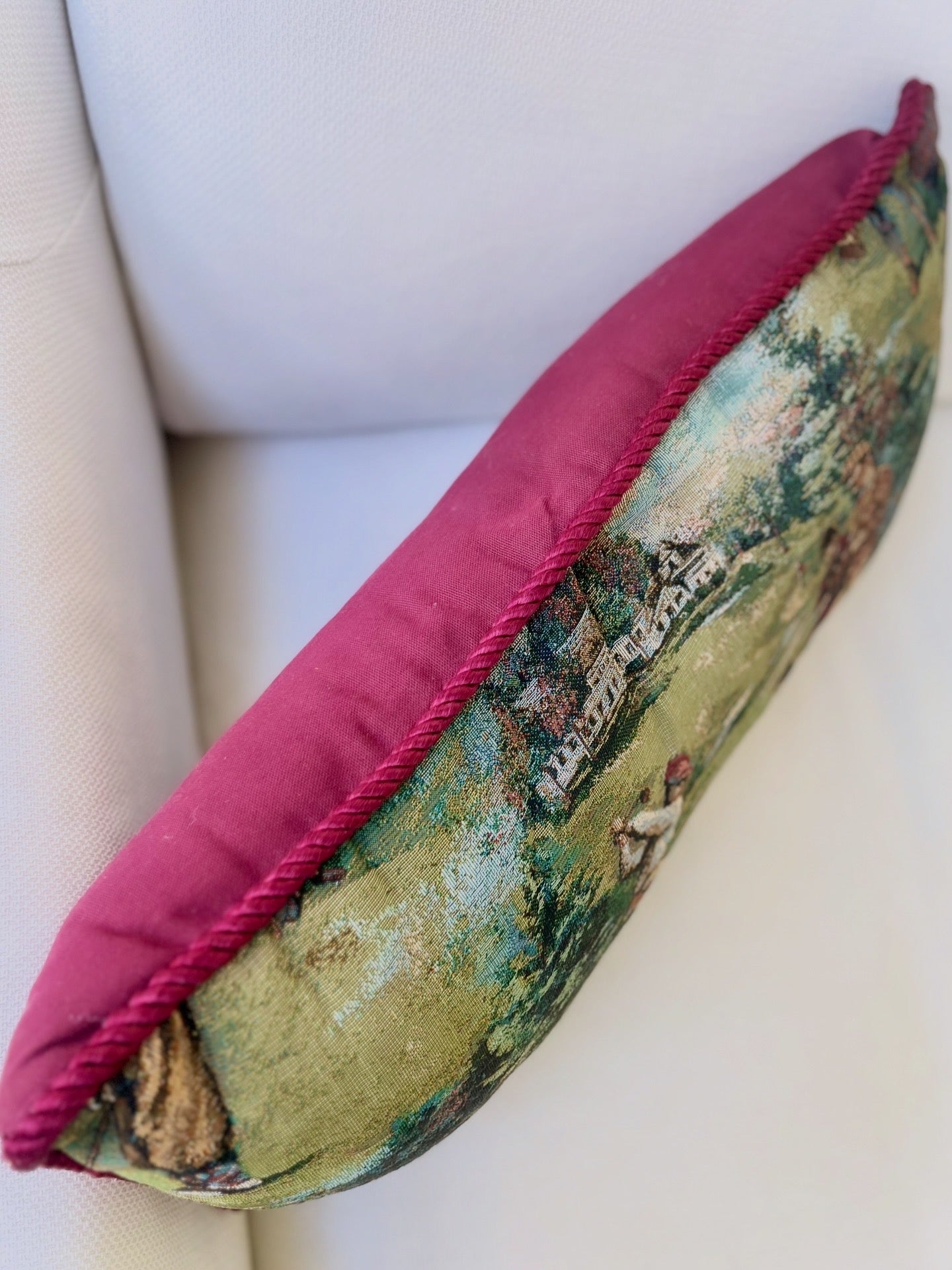 Golfers tapestry throw pillow