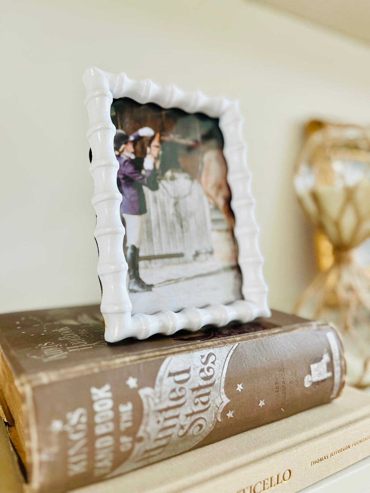White bamboo frame (4” x 6”)