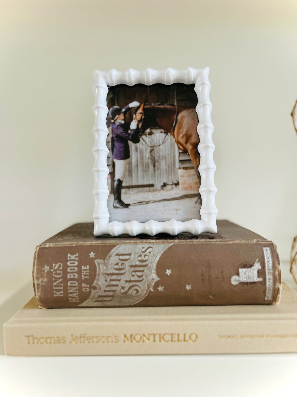 White bamboo frame (4” x 6”)