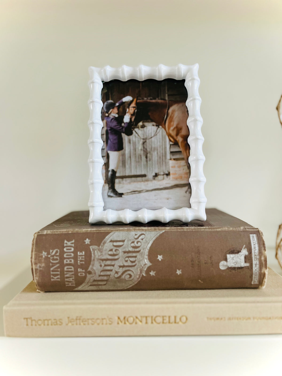 White bamboo frame (4” x 6”)