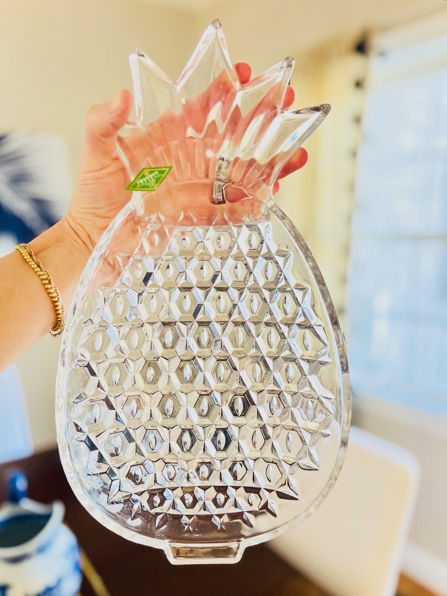 Crystal pineapple bowl