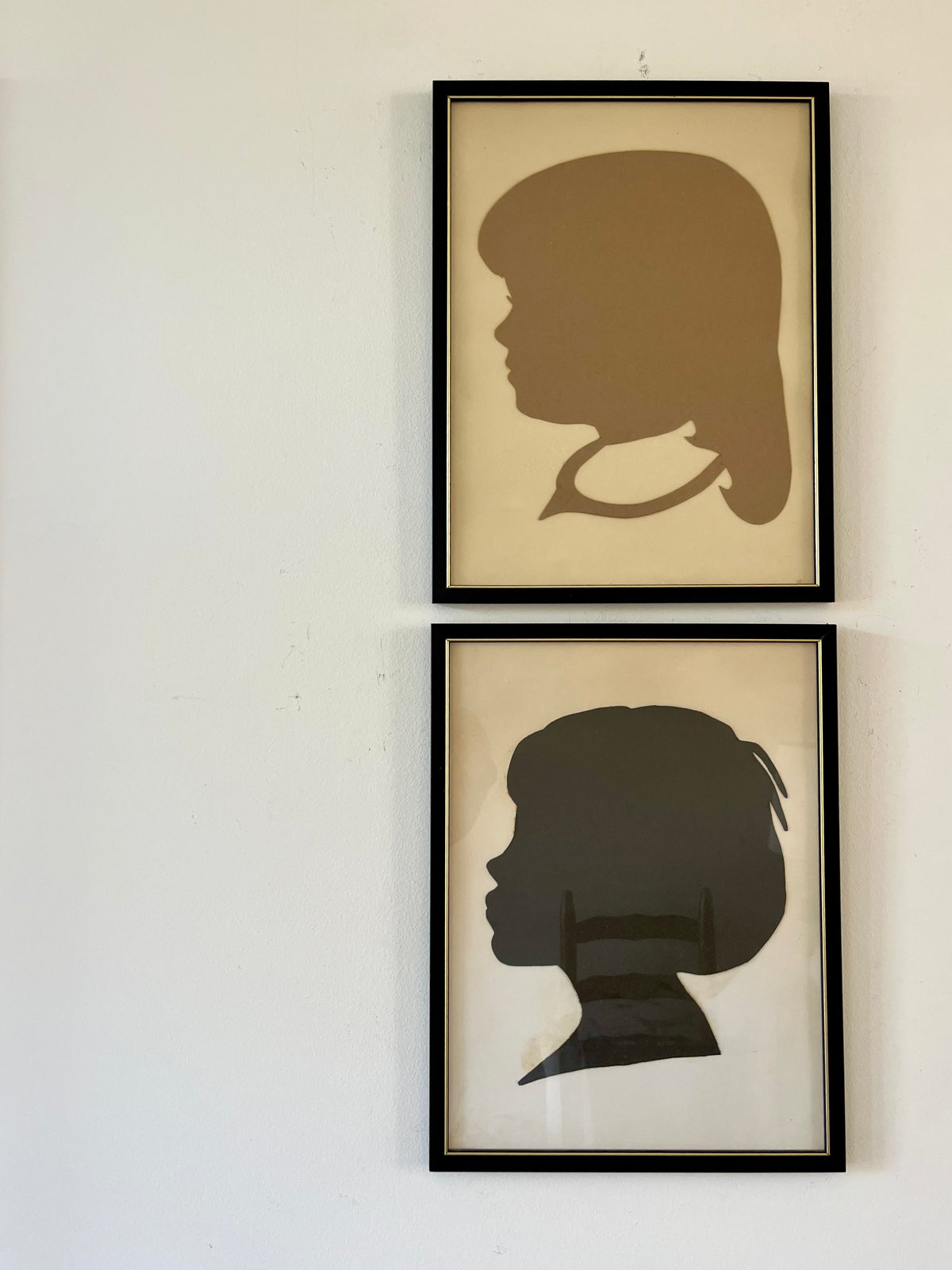 Boy & girl silhouettes