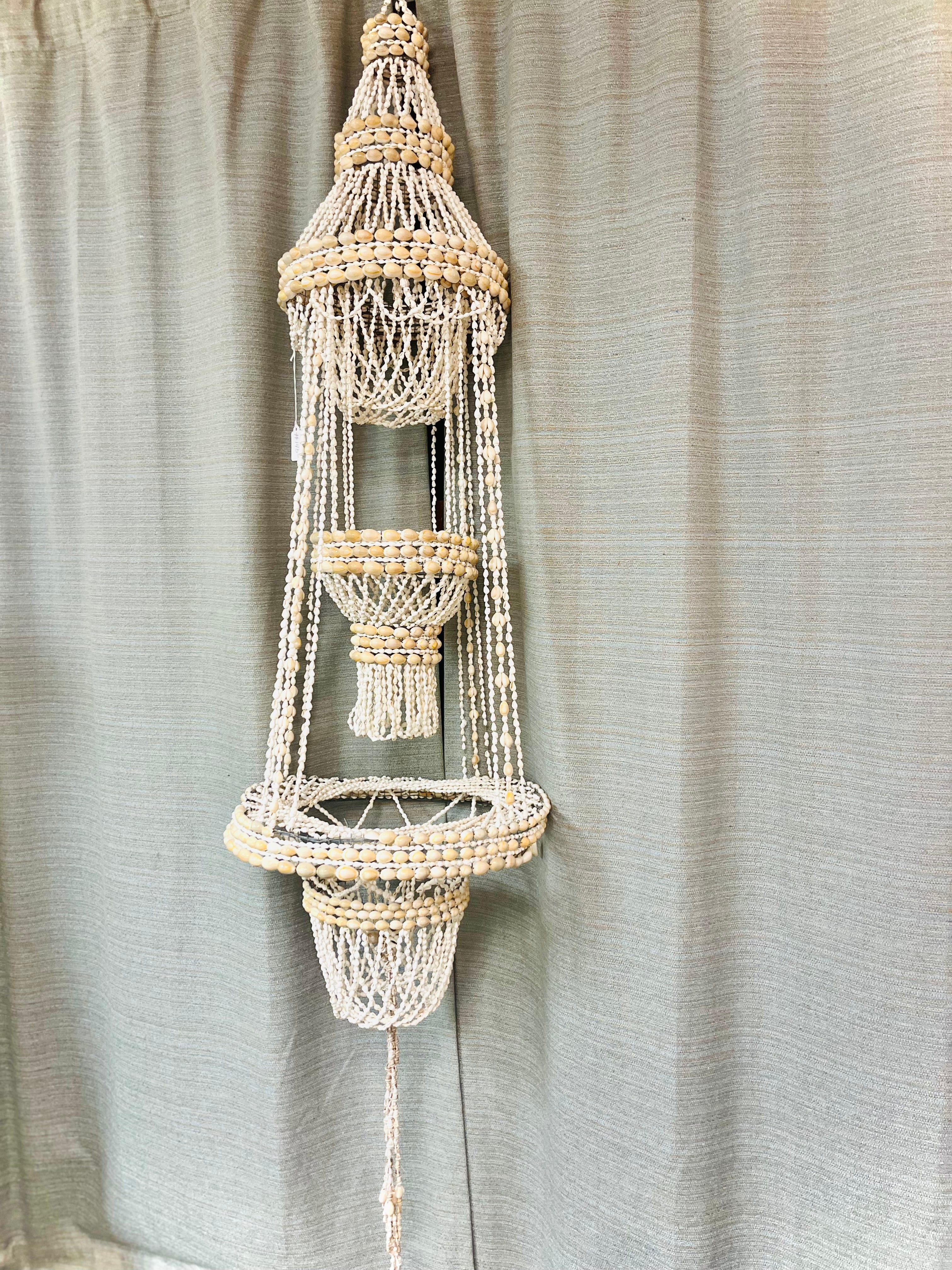 Macrame seashell plant hanger