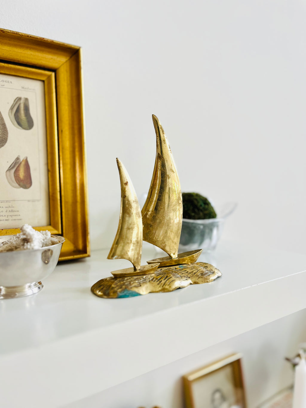 Brass sailboats
