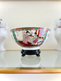 Rose Medallion 10” wide bowl