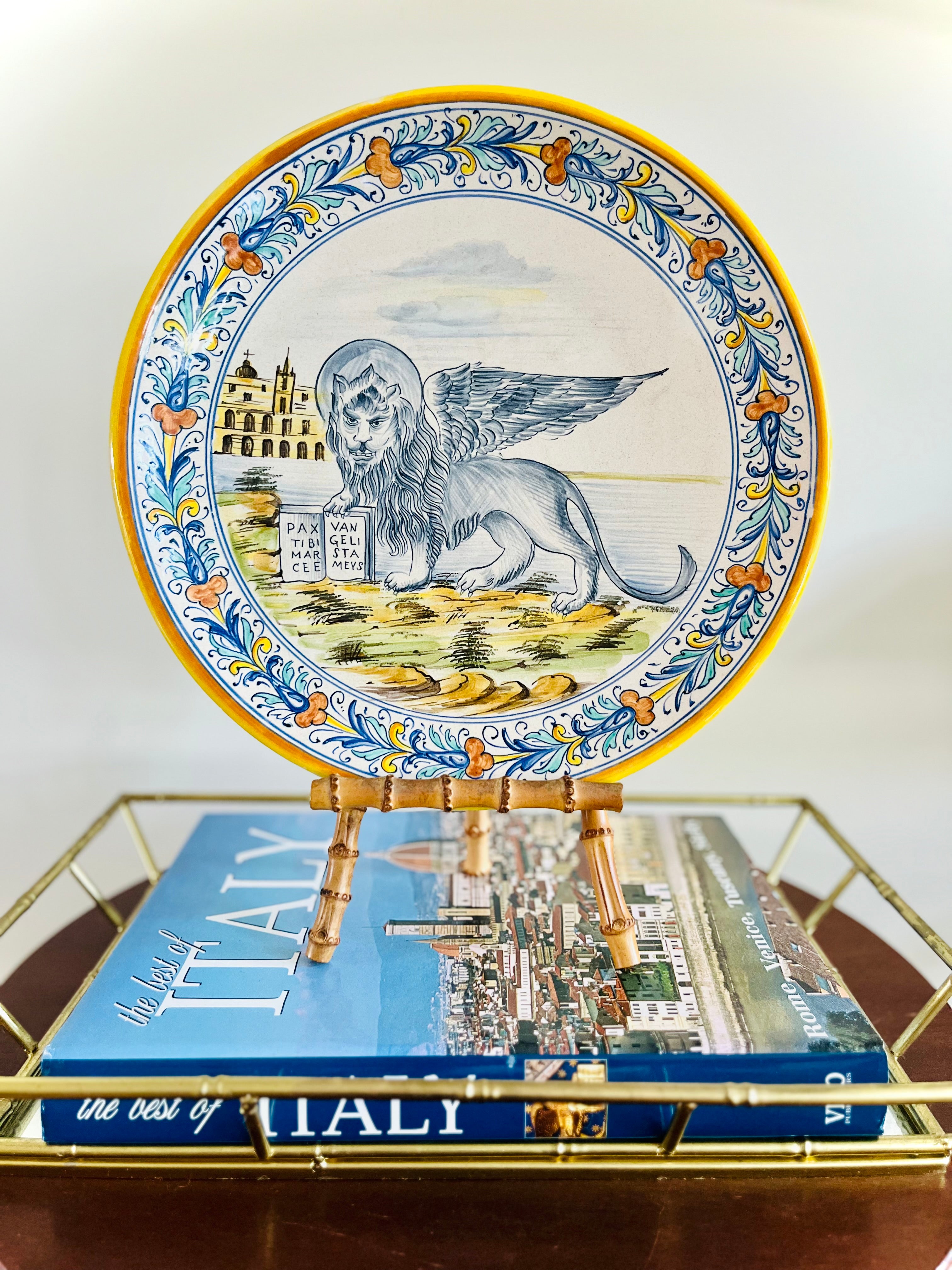 Lion in Venice plate