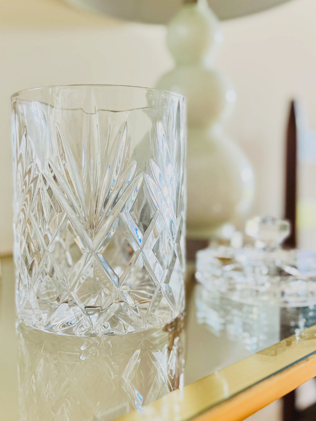Crystal biscuit jar/ice bucket