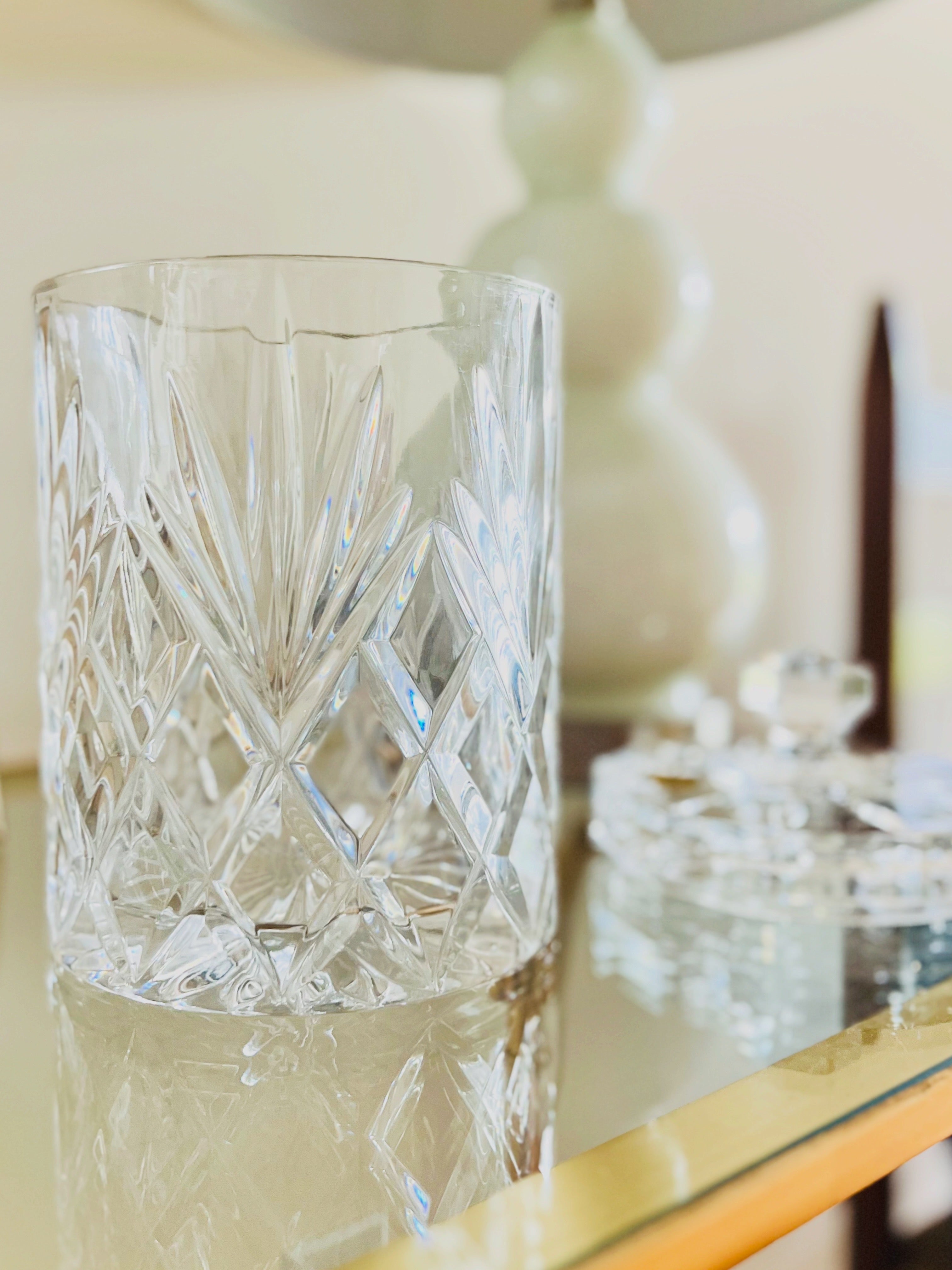 Crystal biscuit jar/ice bucket